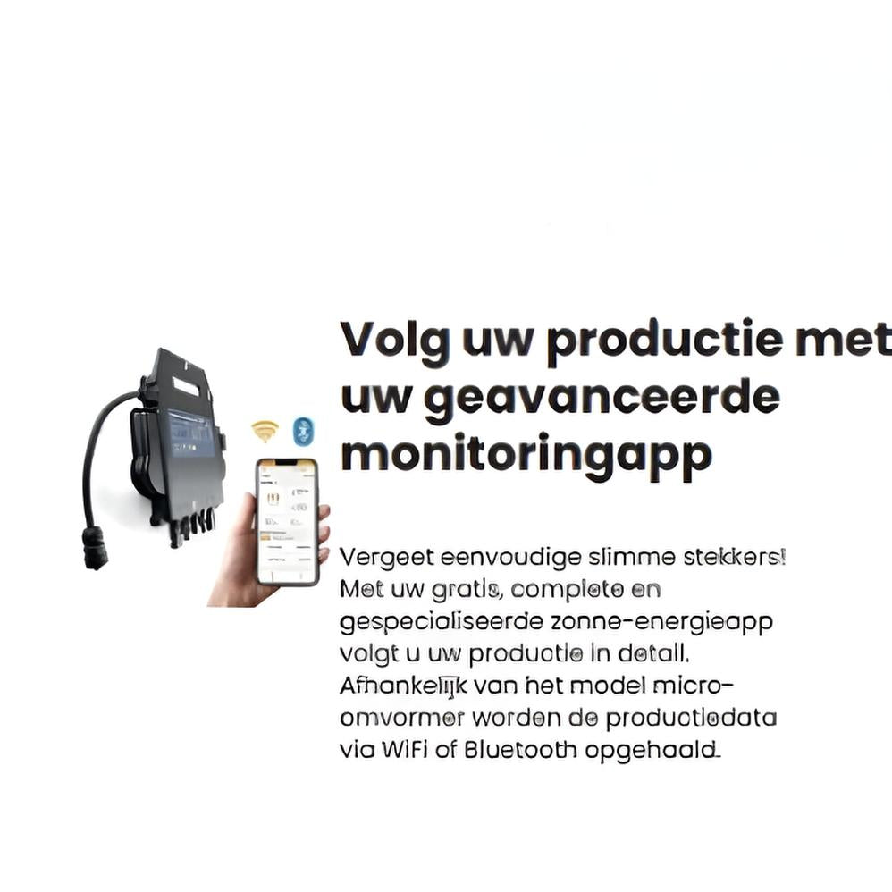 Zonnepanelen met monitoringapp van GreenFlow-Energy – controleer uw productie in real time