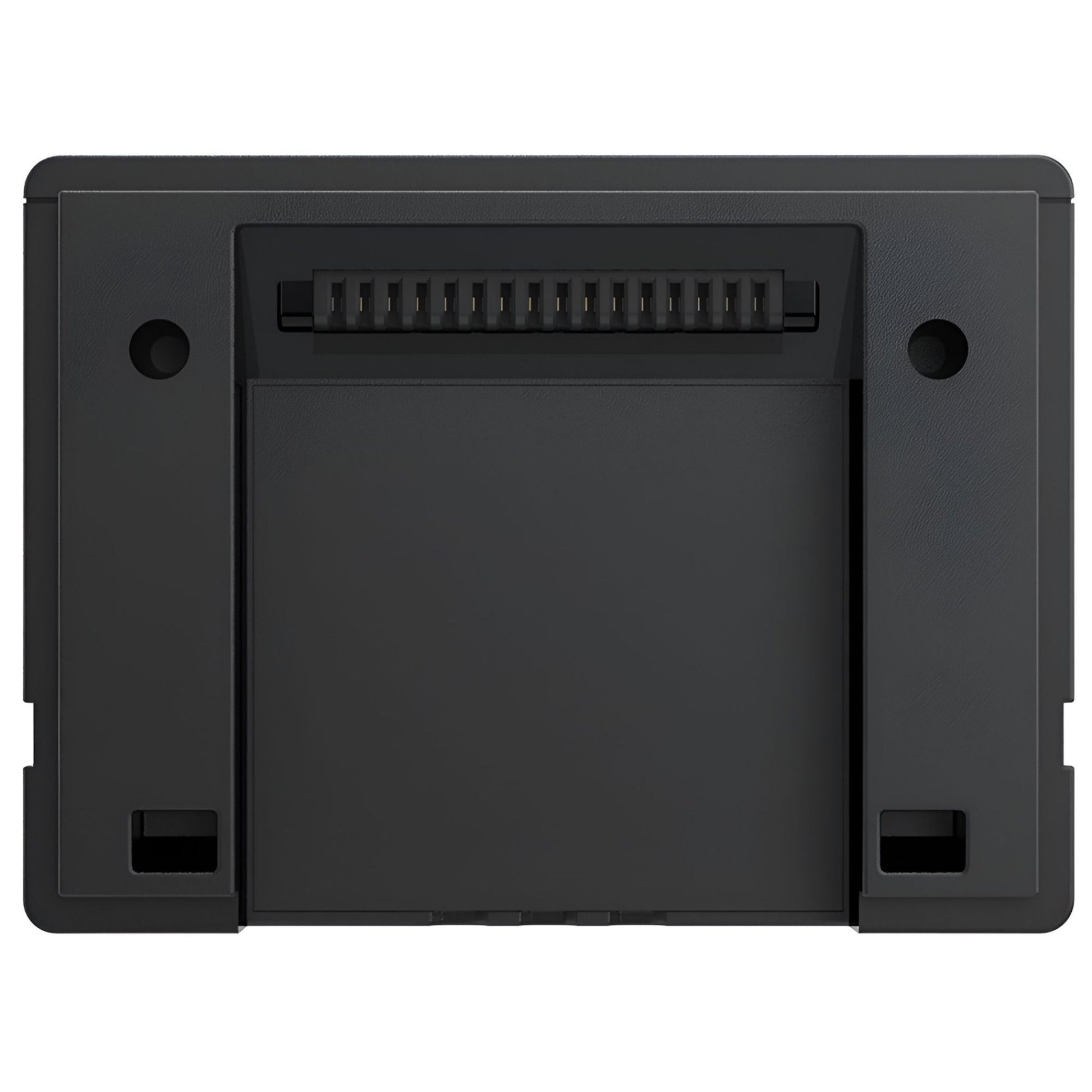 Achterzijde van de EcoFlow GLACIER plug-in accu met connector voor aansluiting op de koelbox op witte achtergrond