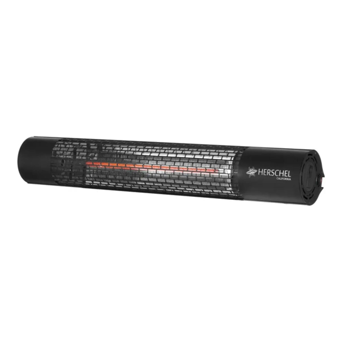 Zwarte Herschel CALIFORNIA 2000 W infrarood terrasverwarmer zonder standaard op witte achtergrond