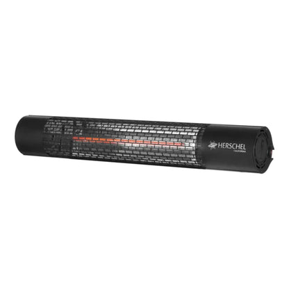 Zwarte Herschel CALIFORNIA 2000 W infrarood terrasverwarmer zonder standaard op witte achtergrond