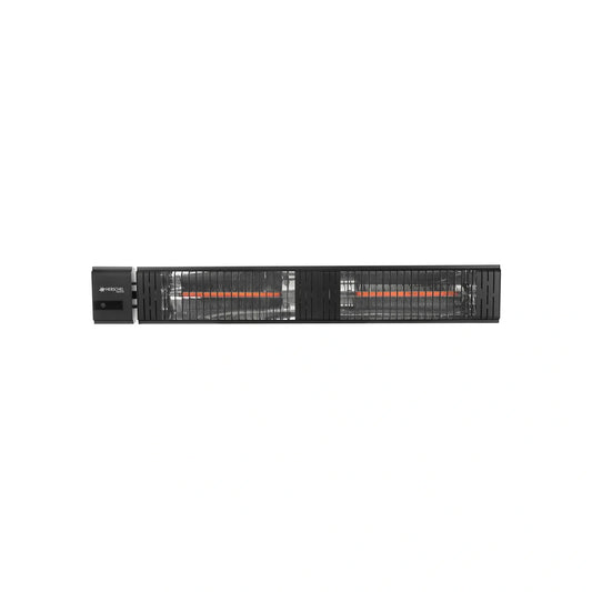 Zwarte Herschel MANHATTAN 3000 W infrarood terrasverwarmer, vooraanzicht