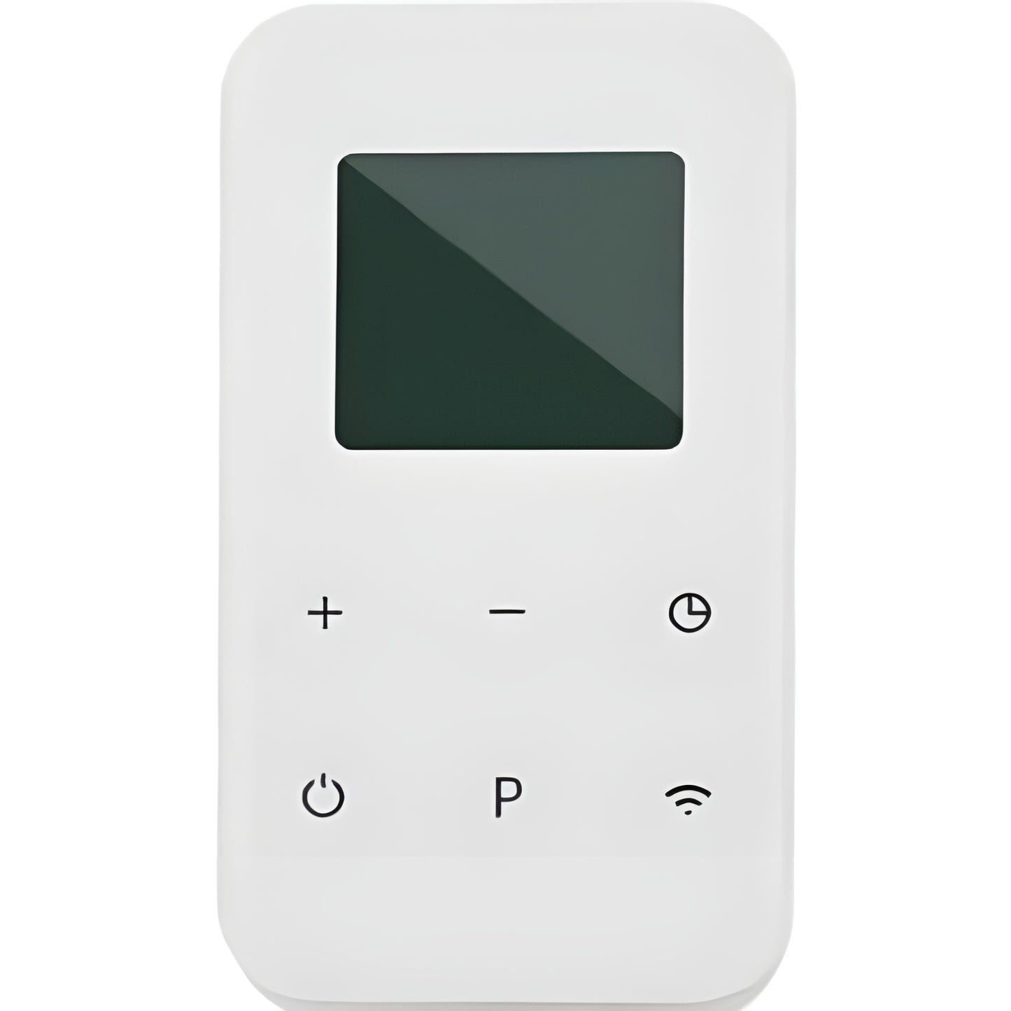 Bedieningsknoppen van de witte Herschel T-PL wifi thermostaat