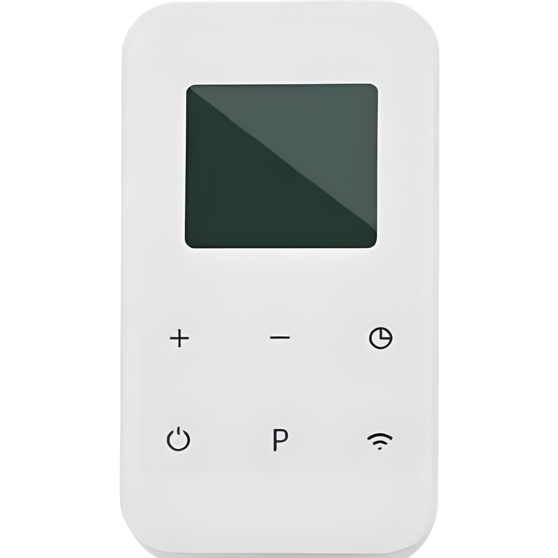 Bedieningsknoppen van de witte Herschel T-PL wifi thermostaat