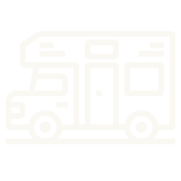 Icoon van een camper op transparante achtergrond